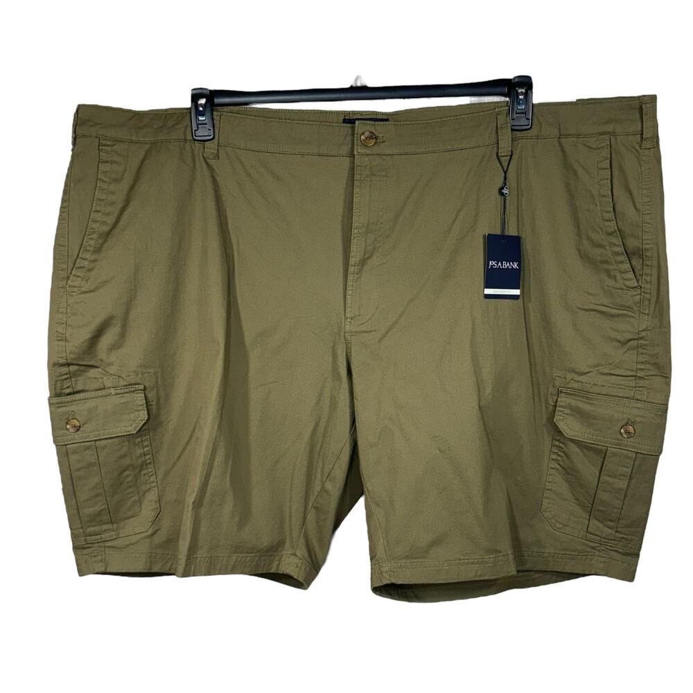 Jos. A. Bank Mens SZ 52R Cargo Shorts Tailored Fit Pockets Stretch Hunter Green
